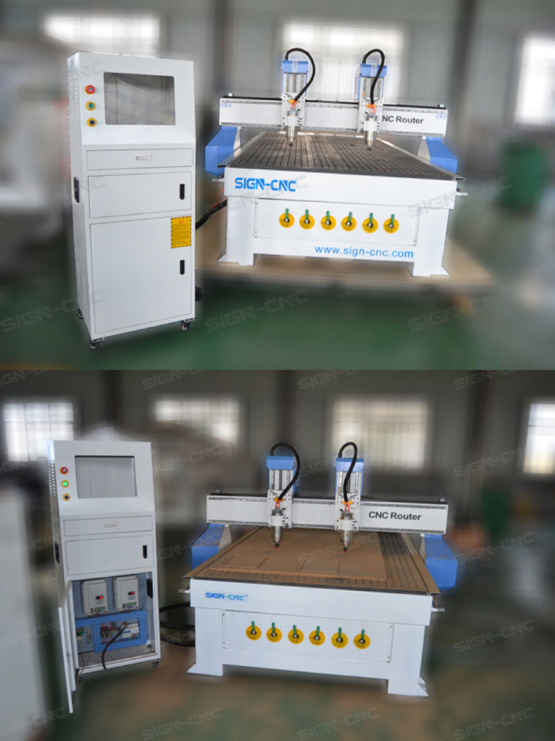 Wood Working Machine CNC Router with 2 3 Spindle