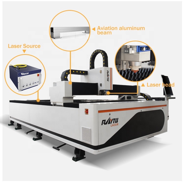 CNC Laser Cutter Machine Price with Raycus Fiber Laser