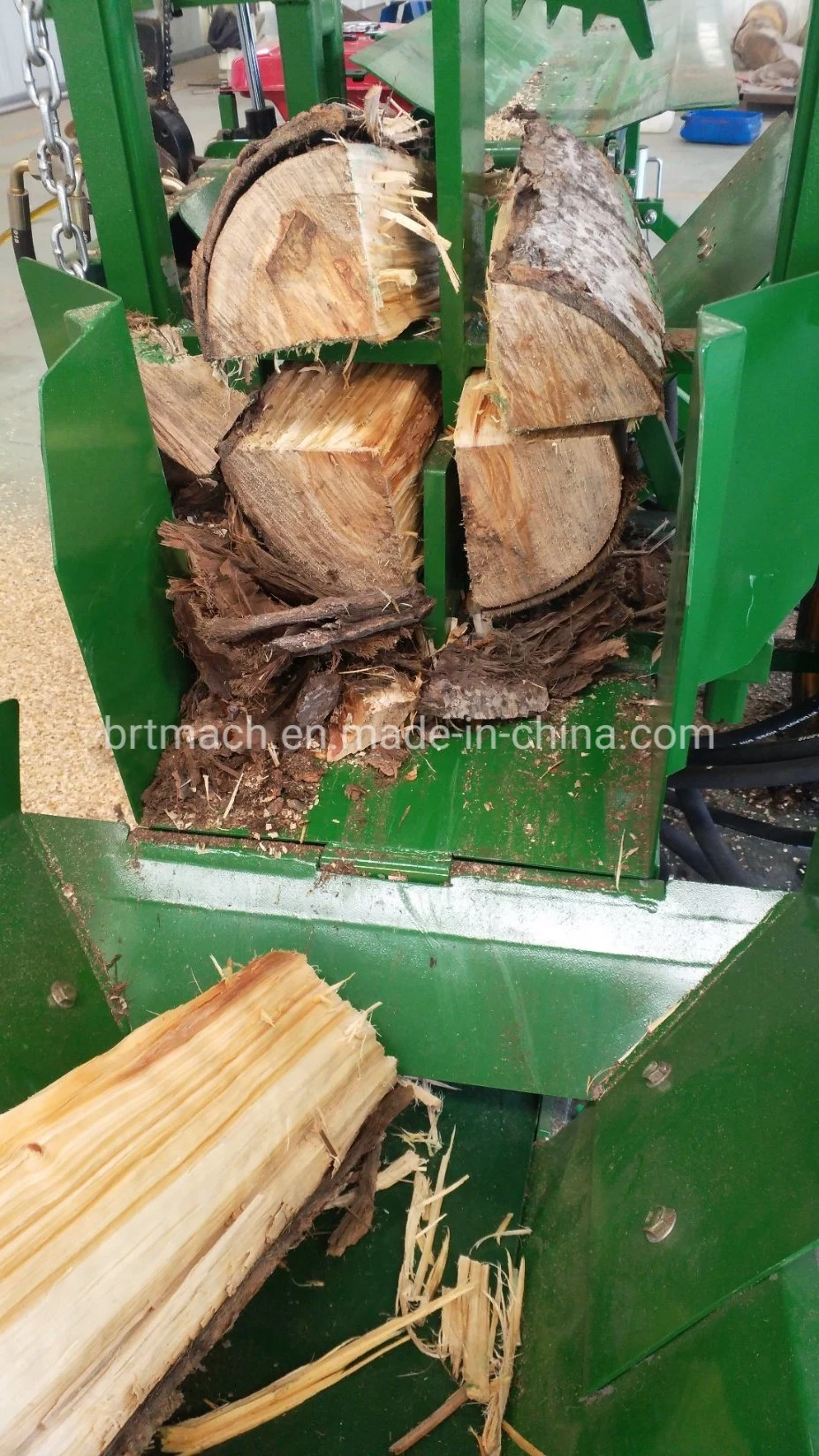 Brtn35t500 Petrol Engine Wood Cutter Firewood Processor with Lifter