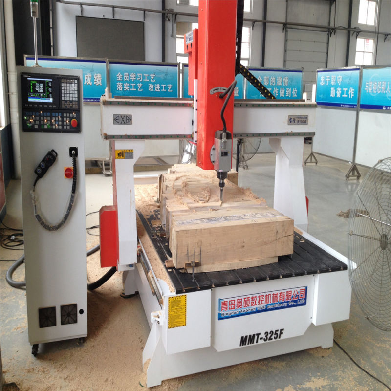 6kw 9kw Air Cooled Spindle 4 Axis CNC Wood Engraving Machine a Axis Swing 180 Degree 4 Rotary Axis CNC Router