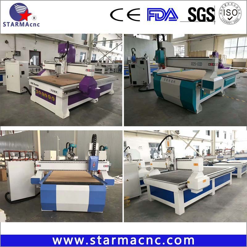 0.01mm Precision CNC Router with CCD for Advertising Cutting Machine