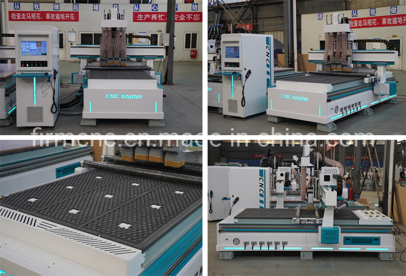 New Design Automatic Tool Changer 3D Wood Carving CNC Router Machine for Furniture