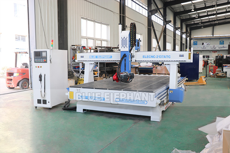 Jinan Blue Elephant 2137 Linear Atc 4 Axis CNC Woodworking Machine