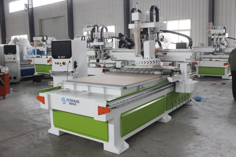 Pneumatic Shift Multiple Spindles Wood CNC Router 1325 with Two Spindles/ Auto Tool Changer CNC Router Machine