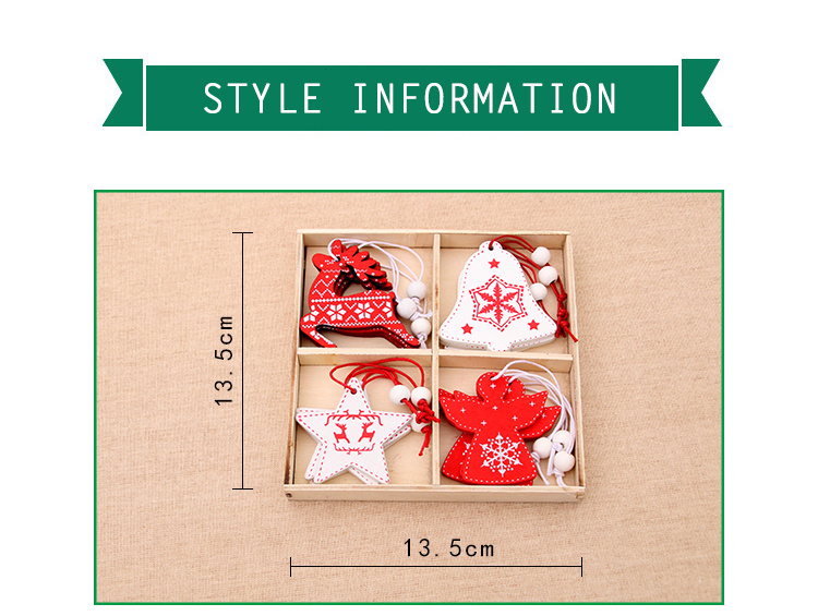 Wooden Small Christmas Ornaments Christmas Tree Ornaments Christmas Small Gifts Wooden Box Delicate Small Ornaments