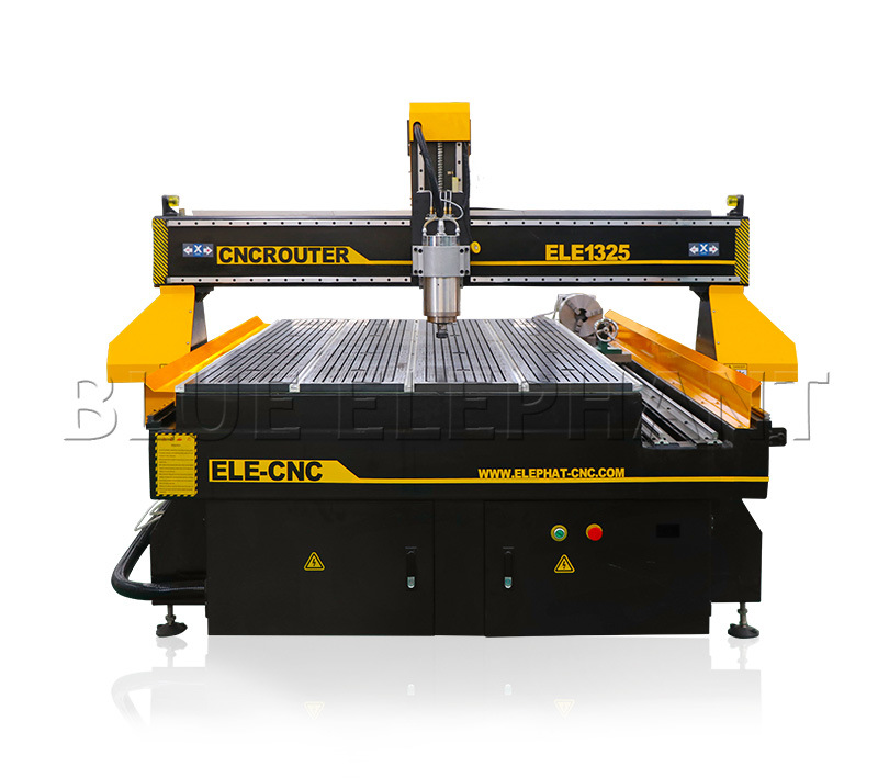 Cheap CNC Router 1325 Woodworking Machine 4 Axis with Rotary Device