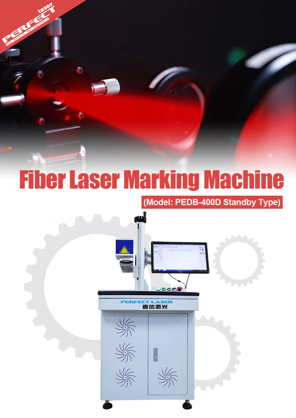 30W Fiber Laser Spoons Color Laser Etching Fiber Laser Printing Marking Machine for Dog Ear Tag