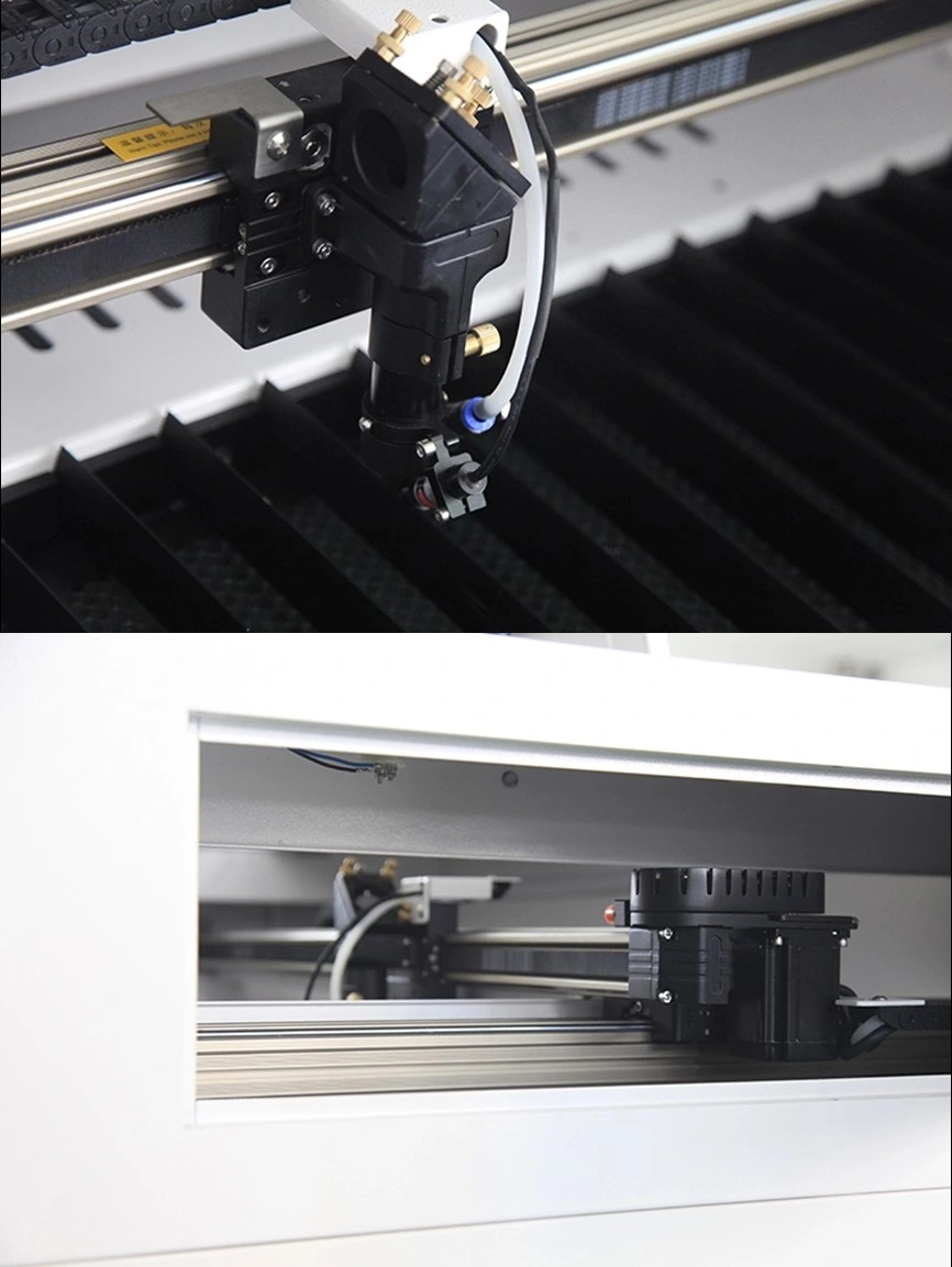 Model Rail 100 W Laser Engraving Machine for Leather Plywood