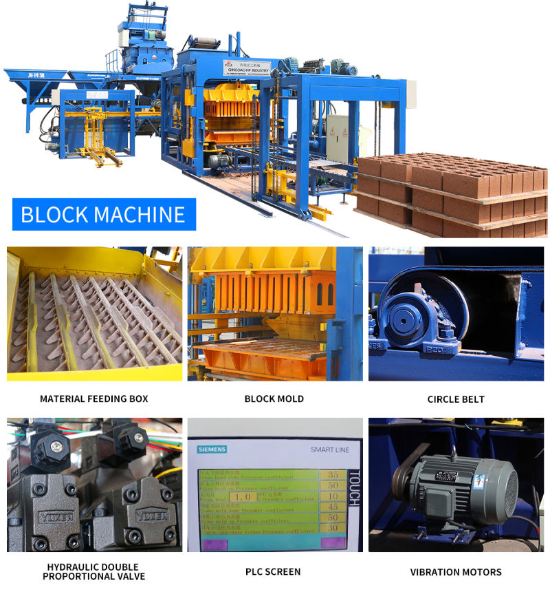 Qt8-15 Conrete Block Brick Making Machinery Price From Hf