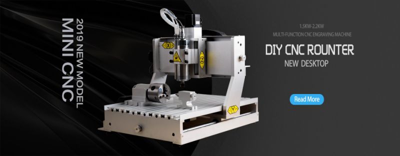 Portable Desktop 1.5kw 2.2kw Water Cooling Spindle 4 Axis CNC Router Wood Carving Machine