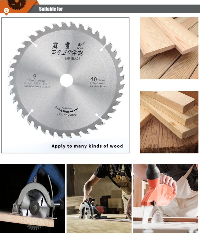 230mm Cutter Dics OEM Wooden Saw Blades for Tree Cutting
