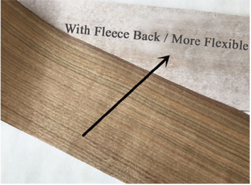 Natural Engineered Fleece-Back Fabric Veneer Edge-Band for Woodworking Joinery Carpentry Fit-out