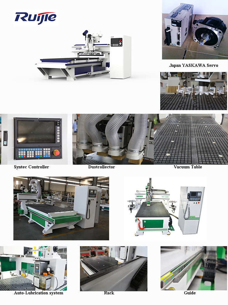 Ruijie Rj 1325 Woodworking Center/ CNC Woodworking Router/ Atc CNC Router