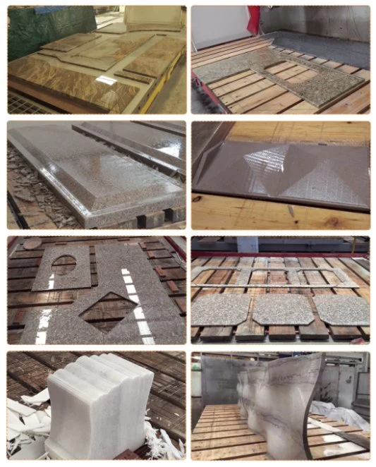 Hualong CNC Granite Marble Cutting Machine Bridge Saw 5 Axis Cutting Profiling Machine for Countertop