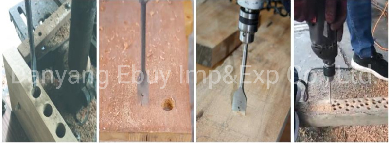 6PCS/Set Flat Wood Drill Wood Flat Drill Bit Set Hole Saw Cutter Woodworking Tools for Wood