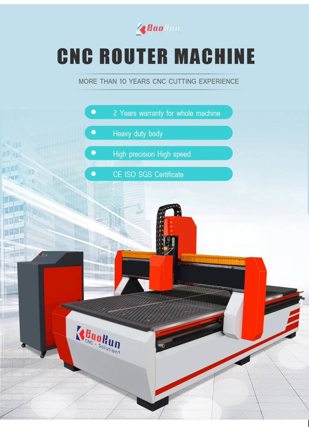 Baokun CNC Engraving Machine Manufacturer Directly Sale High Precision 1325 Woodworking CNC Router