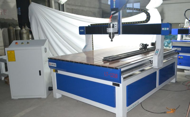 1218 CNC Carving Router 4 Axis Rotary Device 3D CNC Machine with Ncstudio