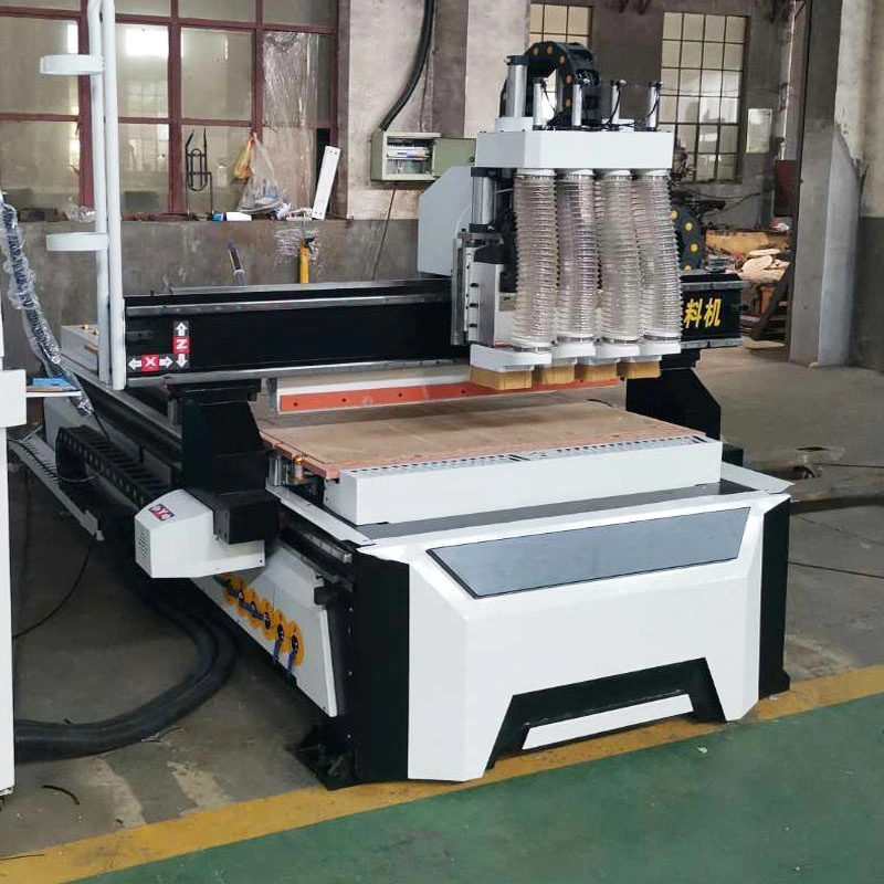 China Woodworking 4 Axis Furniture Kitchen Cabinet 1325 CNC Router CNC Engraving Machine with Vacuum Table