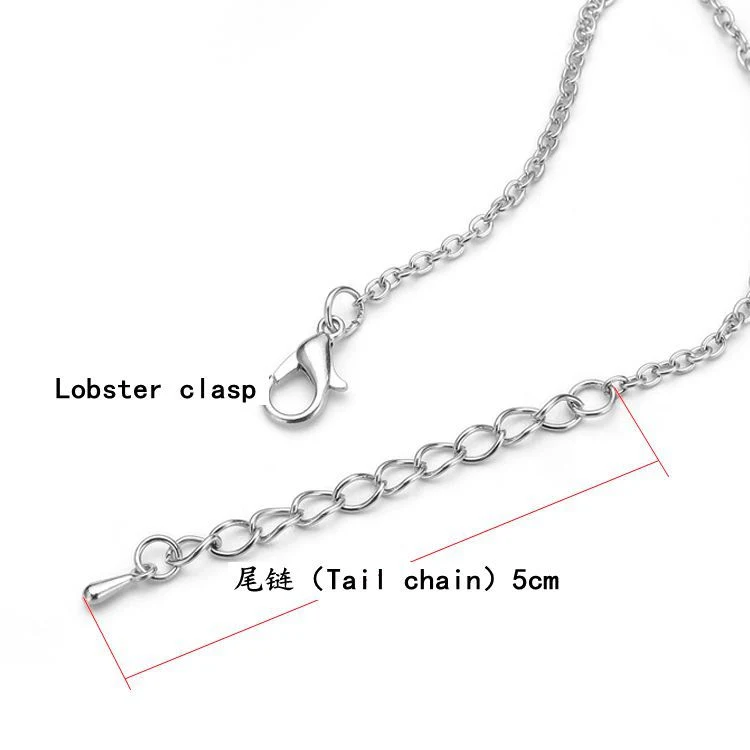 Simple Love Heart Shaped Stainless Steel Map Men Necklace