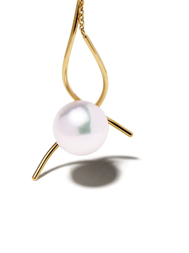 Fashionable and Elegant Crisscross Set Pearl Earrings Jewelry