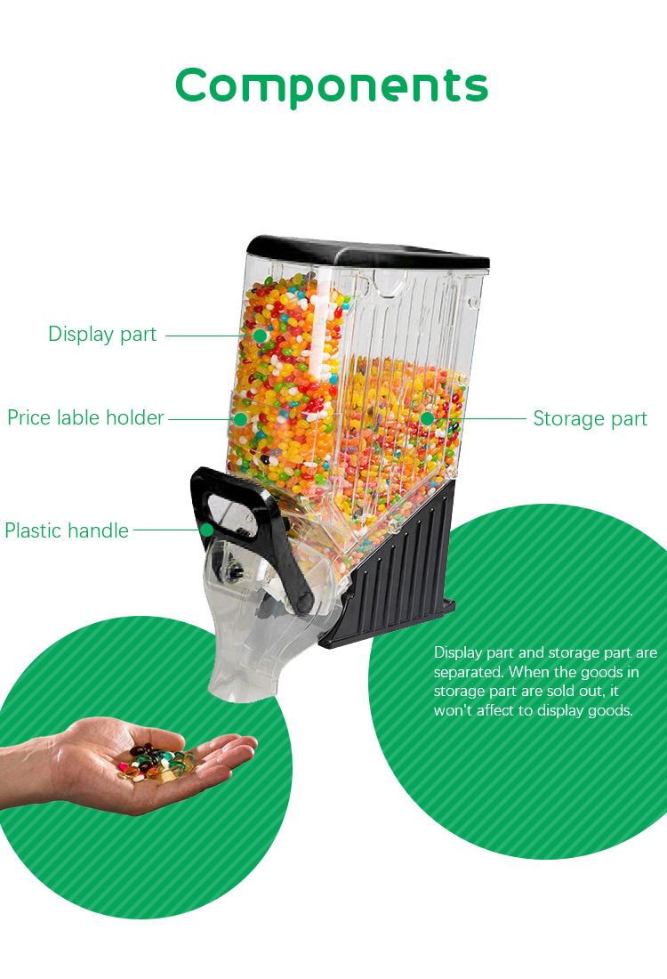 Supermarket Candy Rack Acrylic Candy Dispenser for Middle East Market