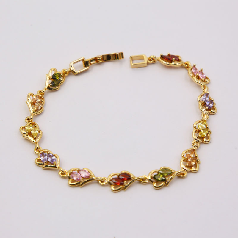 Chinese Factory Custom Charm Gold Chain Bracelet for Party