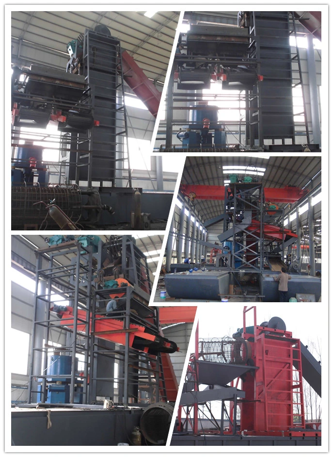 Gold Processing Production Line/Bucket Chain Gold Dredger for Gold Selection Used in River for Sale