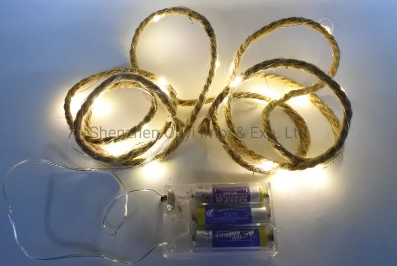 Jute Rope LED Light LED Decoration String Light