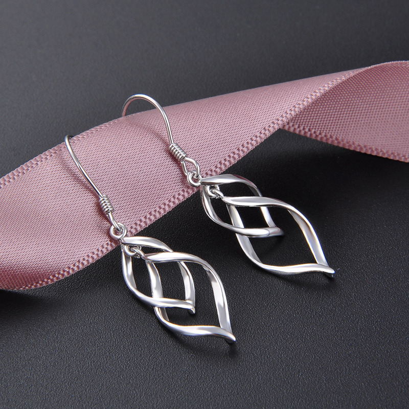 925 Silver Long Tassels Drop Dangle Earrings for Women Girls