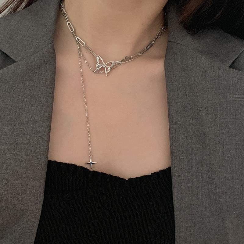 Simple Temperament Cool Female Clavicle Chain Hip Hop Necklace