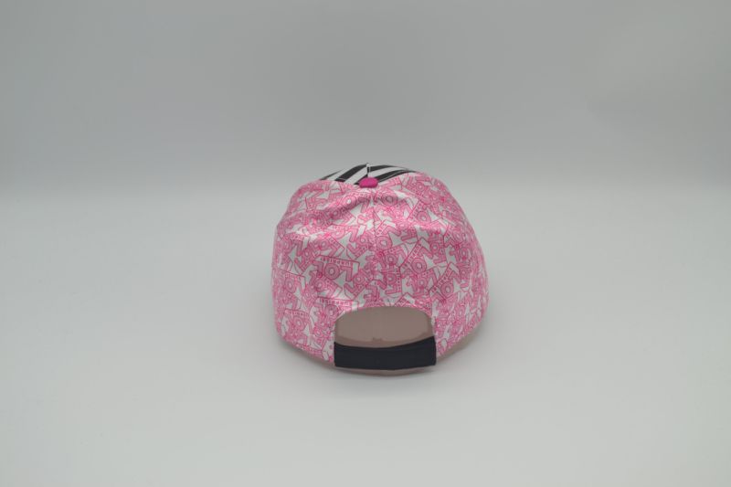 Comfortable Cotton PU Pretty Girl Printing Girls Children Baseball Cap Hot Selling Pink Lovely Baby Baseball Hat