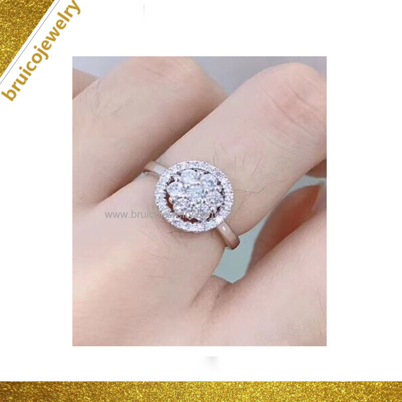Fashion Gold Jewelry Silver Diamond Ring Jewellery for Ladies