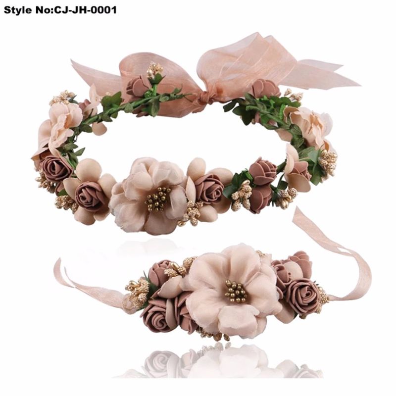Fasihon Silk Flower Garland for Christmas and Wedding Decoration