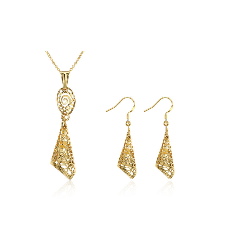 Fashion Gold Jewelry Set Necklace and Earrings Sets