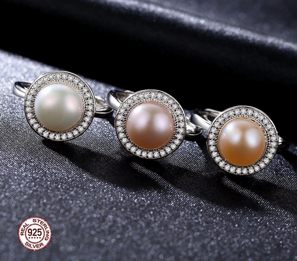 925 Sterling Silver Freshwater Natural Pearl Ring
