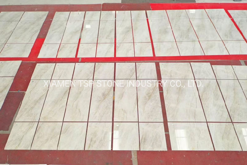 Simple Elegant Taj Mahal Quartzite Madre Perla White Slab for Countertop and Flooring Tile