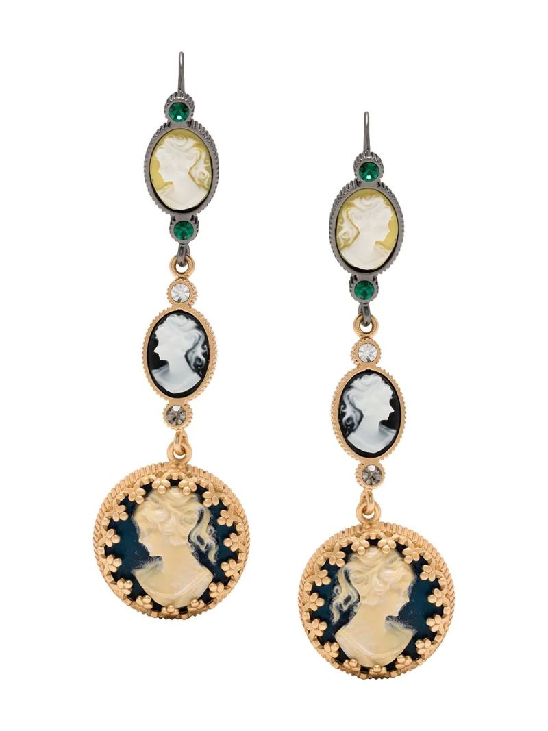 Fashion Vintage Crystal Earrings with Diamonds Jewelry