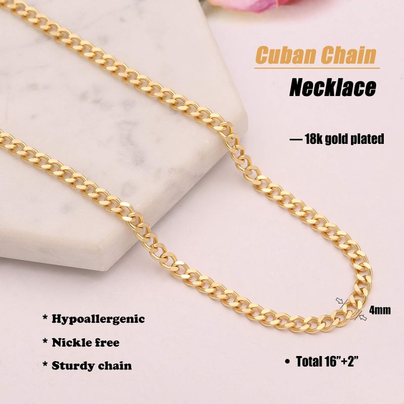 Dainty Fashion 18K Gold Paperclip Chain Choker Custom Logo Chain Necklace Jewelry for Women