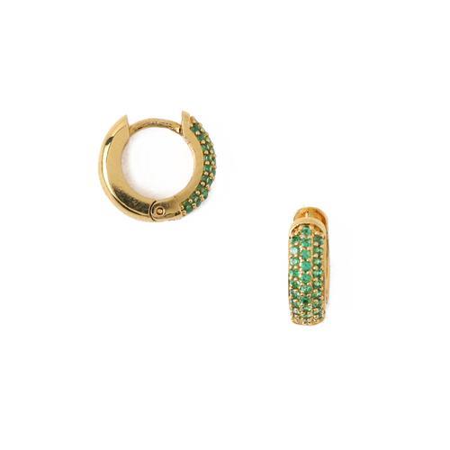 Fashion Hemispherical Earrings with Diamonds Jewelry