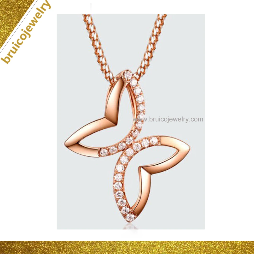 Colorful CZ Crystal Jewelry Necklace in 925 Sterling Silver Necklace Pendant for Women