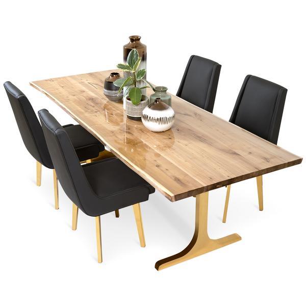 Gorgeous Mediterranean Dining Room Furniture Upholstered Chairs Wood Dining Table