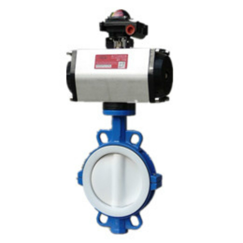 Pn16 Strainless Steel Pneumatic Butterfly Valve Price for Cement Sanitary