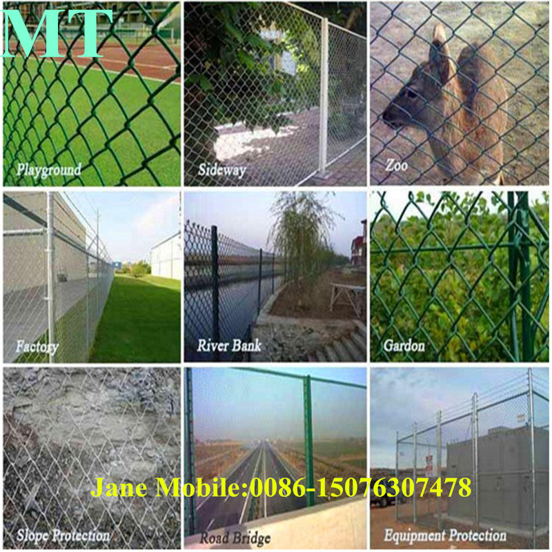PVC Coated Tennis Chain Link Fence (MT-CL026)