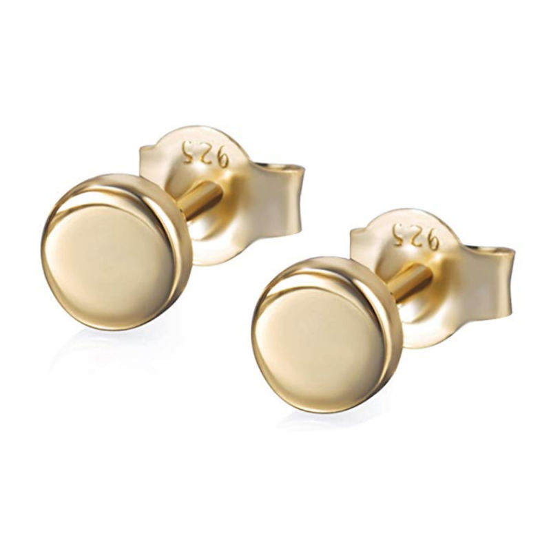 Gold Earrings for Women Tiny DOT Earrings Sterling Silver Earrings