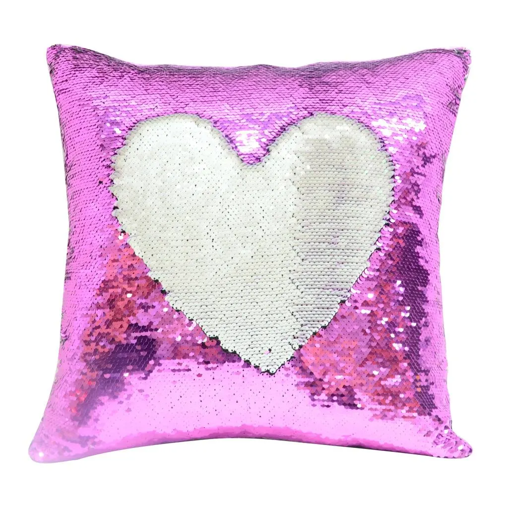 Sublimation Mermaid Sequin Flip Pillowcase-Pearl White