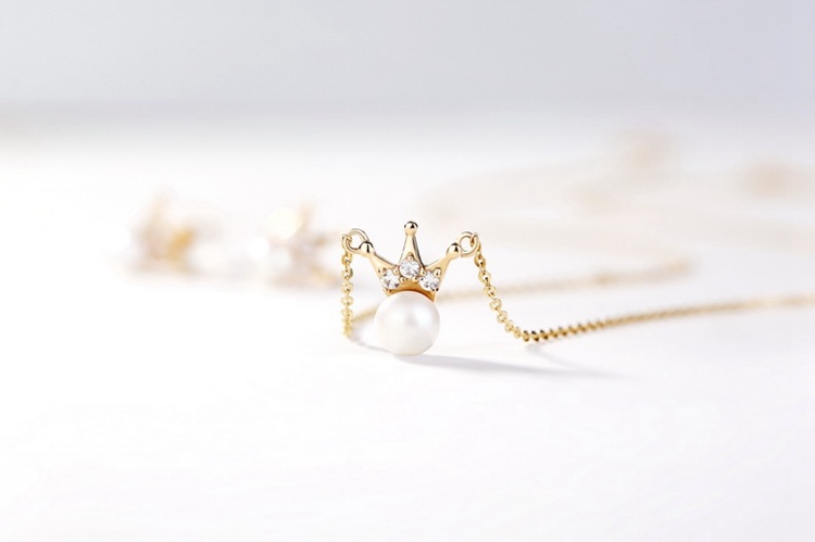 High Quality 14K Gold Natural Freshwater Pearl Chain Necklaces
