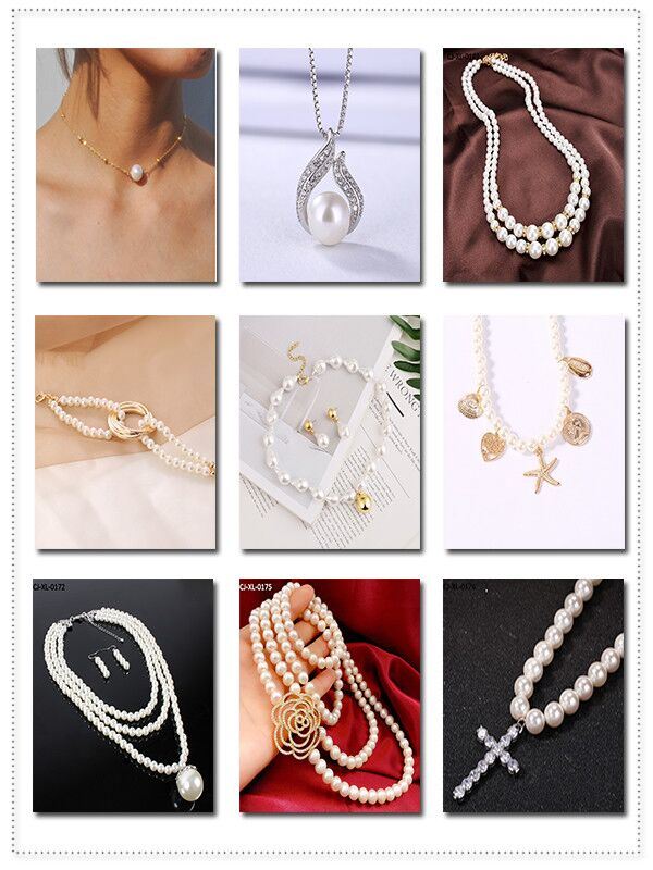 Popular Women Large Butterfly Necklace Alloy Imitation Pearl Necklace Wholesale
