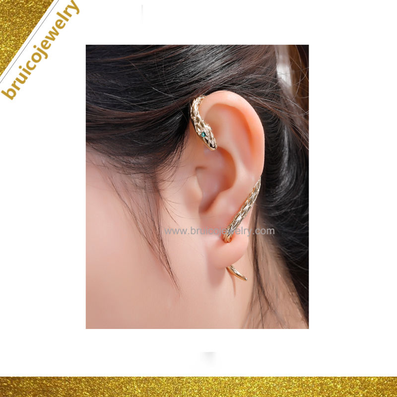 Cheap Gemstone Silver Jewelry Drop Dangle Designer Ear-Cuff Animal Snake Sapphire Earring