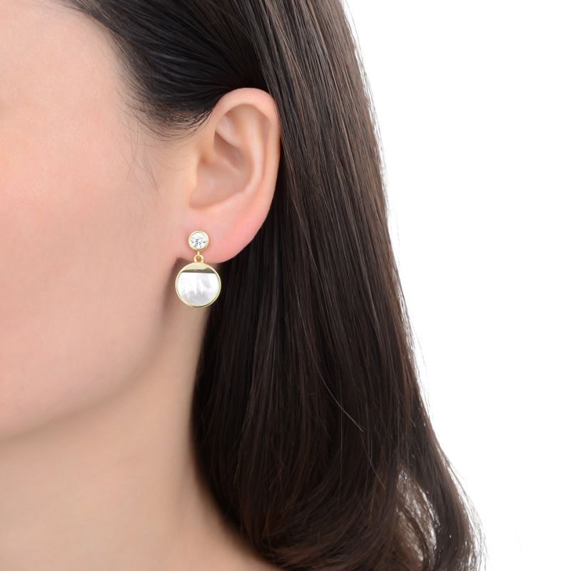 Hot Sale 925 Sterling Silver Baroque Pearl Earring