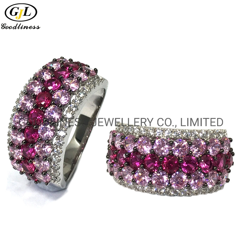 Full Stone AAA Cubic Zircon Set Rings Wedding and Engagement Set Ring Fashion Jewelry